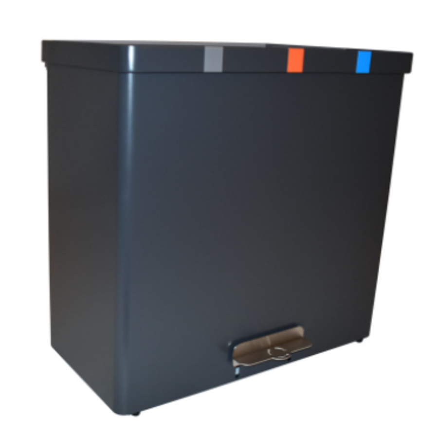 Waste bin | graphite gray | 102 ltr | cup bet