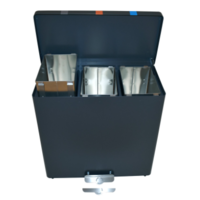 Waste bin | graphite gray | 102 ltr | cup bet