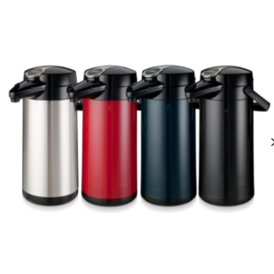 Bouteilles isothermes Airpot Furento | 4 couleurs | Pot intérieur en verre