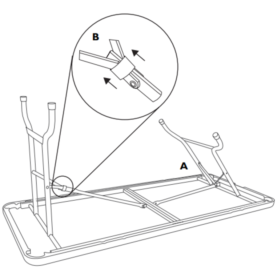 Klappbarer Buffettisch | 1,22 Meter