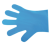 HorecaTraders Kompostierbare Handschuhe | Blau - mittel | 2400 Stück