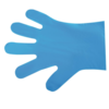 HorecaTraders Vegware compostable gloves for food preparation blue - medium