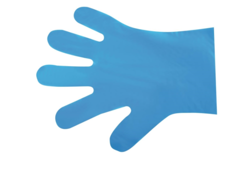  HorecaTraders Vegware compostable gloves for food preparation blue - medium 