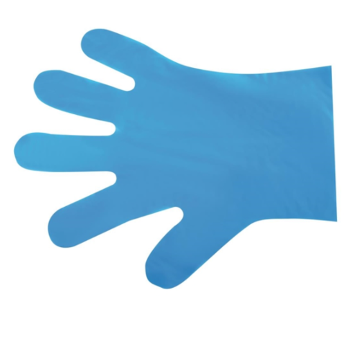  HorecaTraders Vegware compostable gloves for food preparation blue - medium 