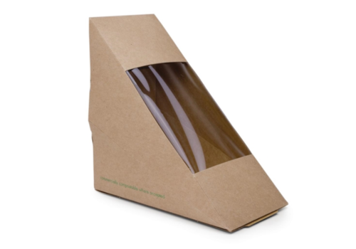  HorecaTraders Degradable sandwich boxes | Kraft paper | 500 pieces 