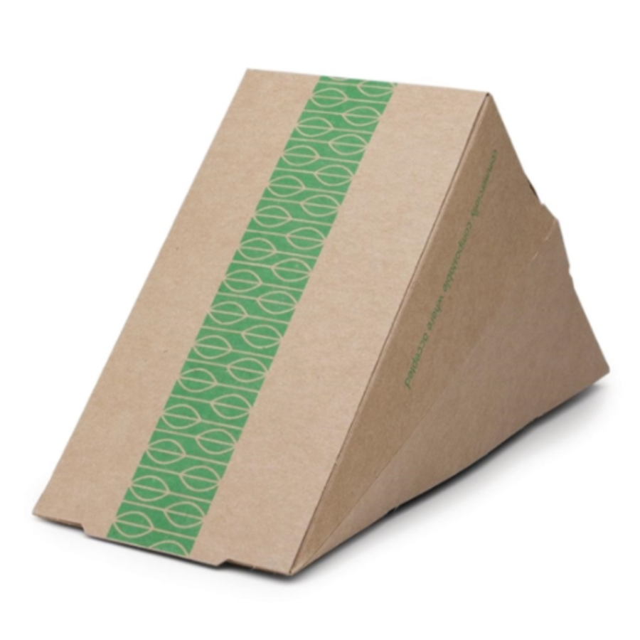 Afbreekbare sandwichboxen | Kraftpapier | 500 stuks