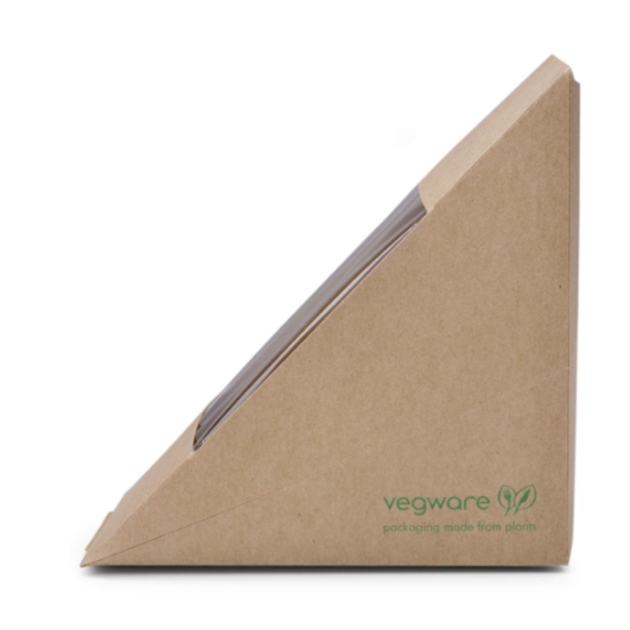 Boîtes à sandwich biodégradables | Papier kraft | 500 pièces