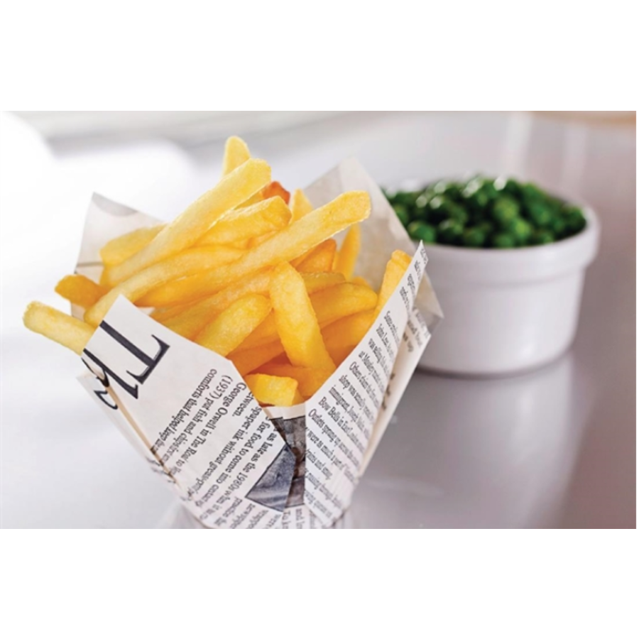 Papier de frites | Impression de journal | 1100 pièces