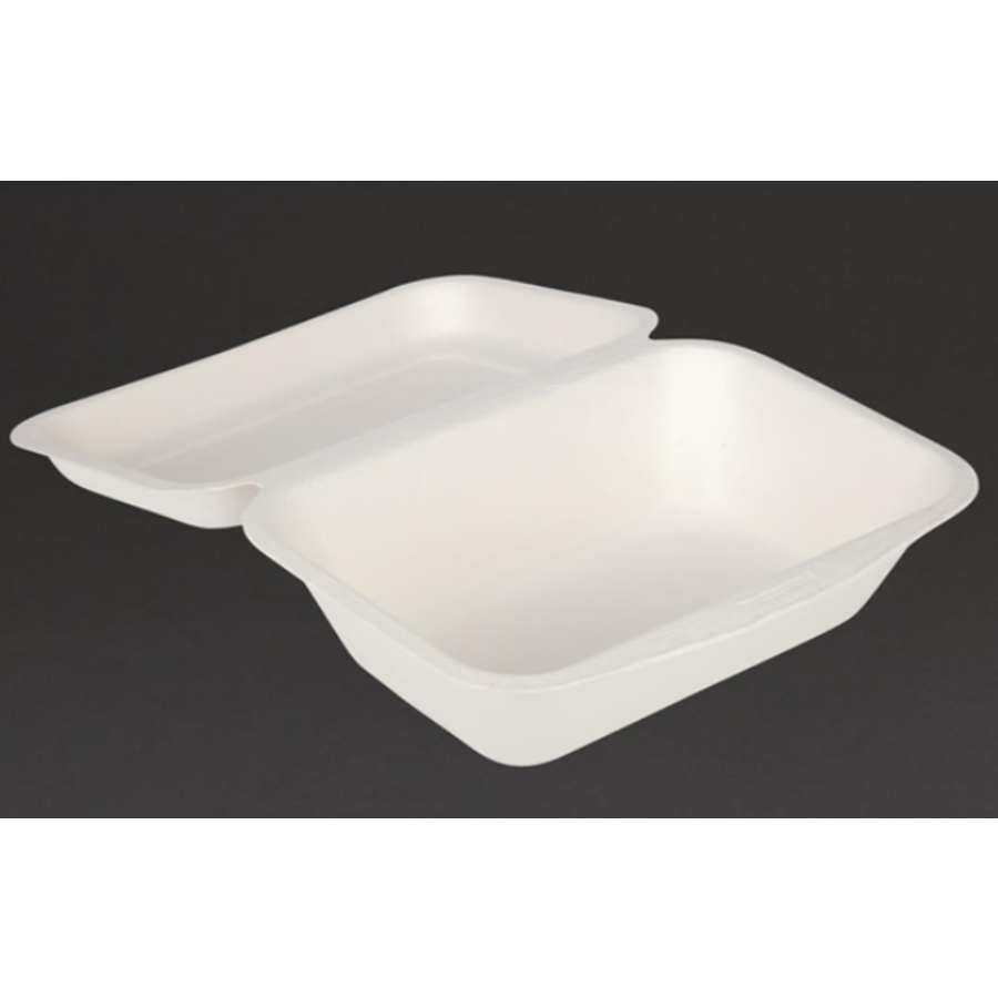 compostable bagasse meal boxes | 14.6 cm