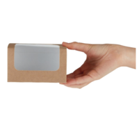Biodegradable sandwich boxes | 500 pieces | PLA window | kraft paper