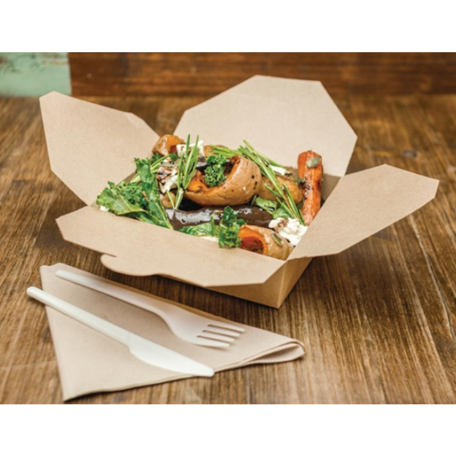 Boîte alimentaire biodégradable | 5(h)x15,2x12,1 cm |150 pièces