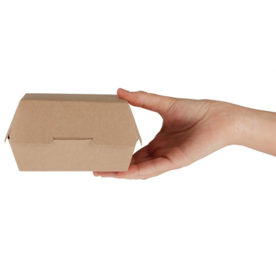 Boîtes à hamburger compostables | 13,5 cm | 250 pièces