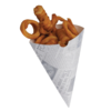 HorecaTraders Sacs à frites biodégradables avec imprimé journal | 1000 pièces