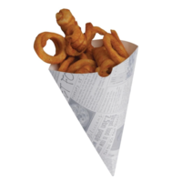 Sacs à frites biodégradables avec imprimé journal | 1000 pièces