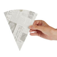 Afbreekbare friteszakken met krantenprint | 1000 stuks