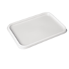 HorecaTraders Couvercles en plastique pour pots de glace | 2L | 60 pièces