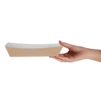 Kompostierbare Lebensmittelbehälter aus Kraftpapier | 22 cm | 250 Stück