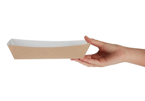  HorecaTraders Contenants alimentaires Kraft compostables | 22 cm | 250 pièces 
