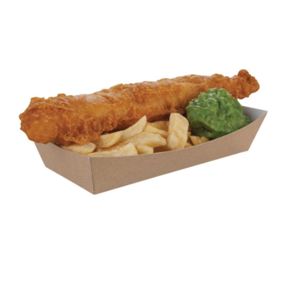 Contenants alimentaires Kraft compostables | 22 cm | 250 pièces