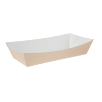 large kraft food trays compostable 22cm (250 pieces)