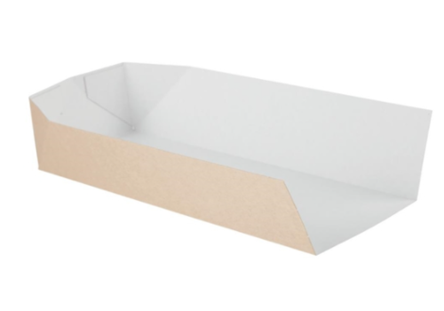  HorecaTraders Boîte à baguette biodégradable | 500 pièces | 25 cm | papier kraft 
