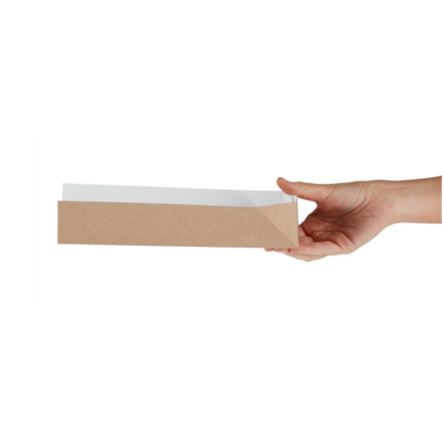 Biodegradable baguette box | 500 pieces | 25cm | kraft paper