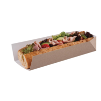 Biodegradable baguette box | 500 pieces | 25cm | kraft paper