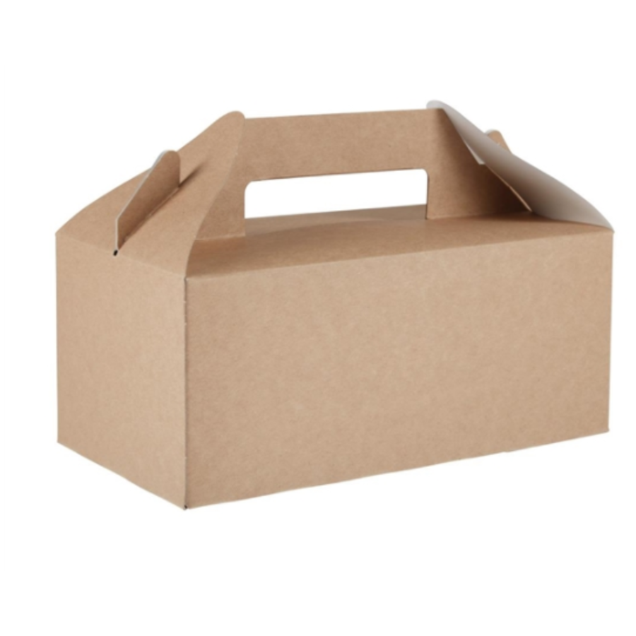 Contenants alimentaires portables biodégradables | 125 pièces | papier kraft