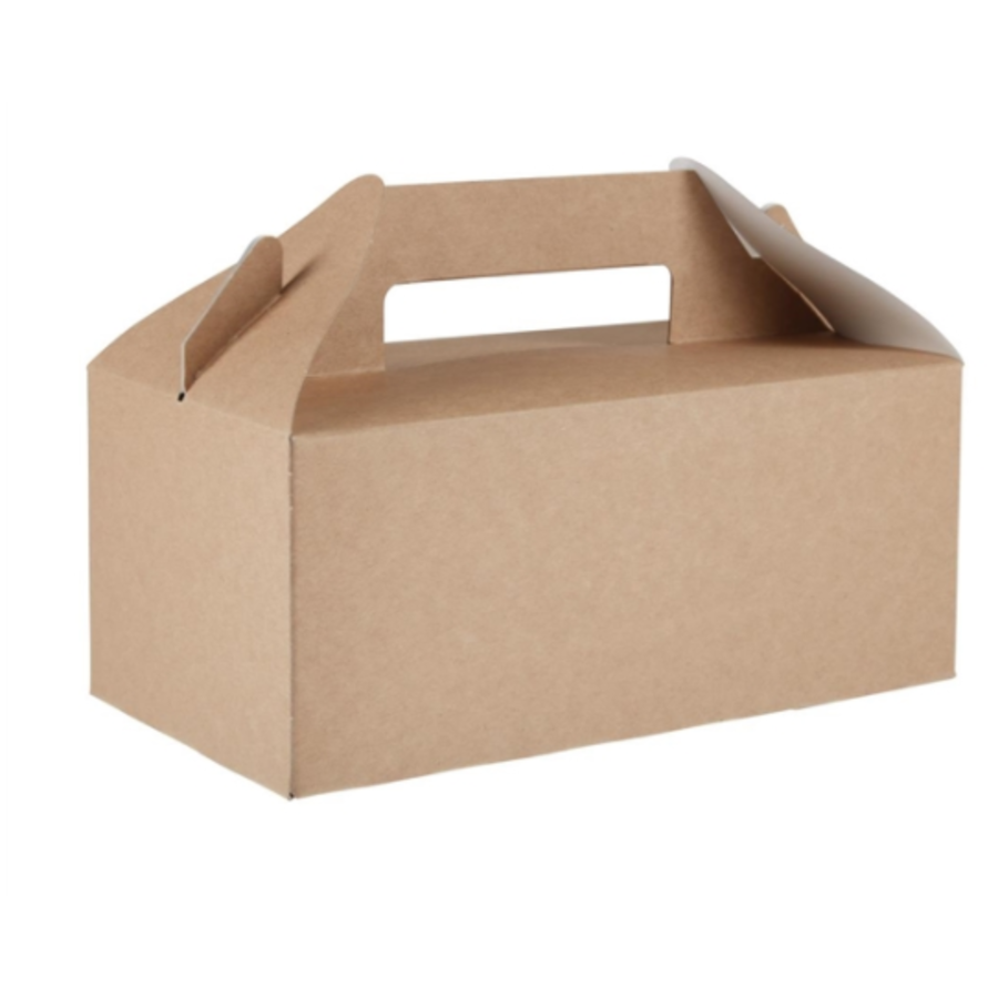 Degradable Portable Food Containers | 125 pieces | kraft paper