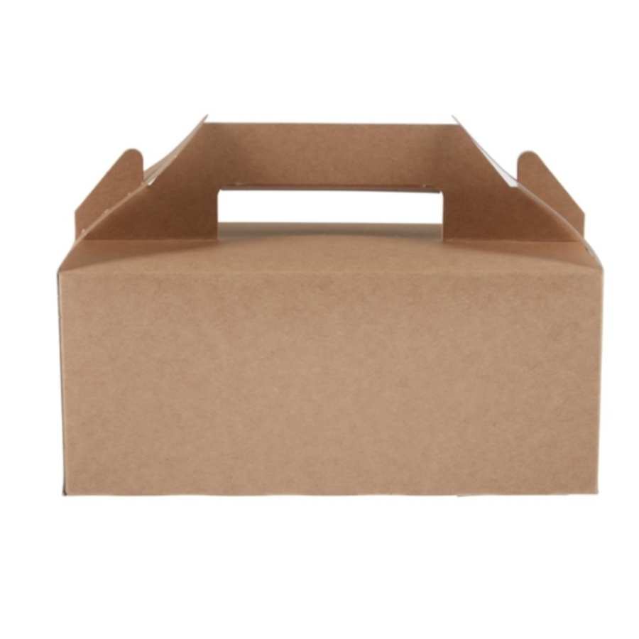 Contenants alimentaires portables biodégradables | 125 pièces | papier kraft