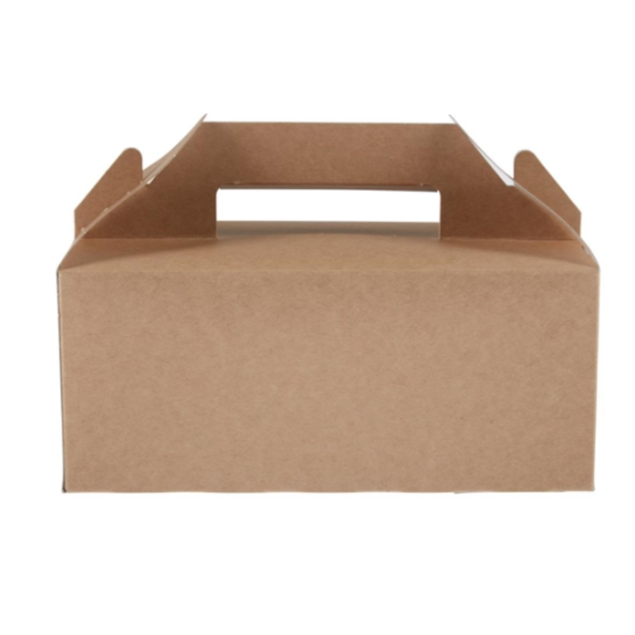 Degradable Portable Food Containers | 125 pieces | kraft paper
