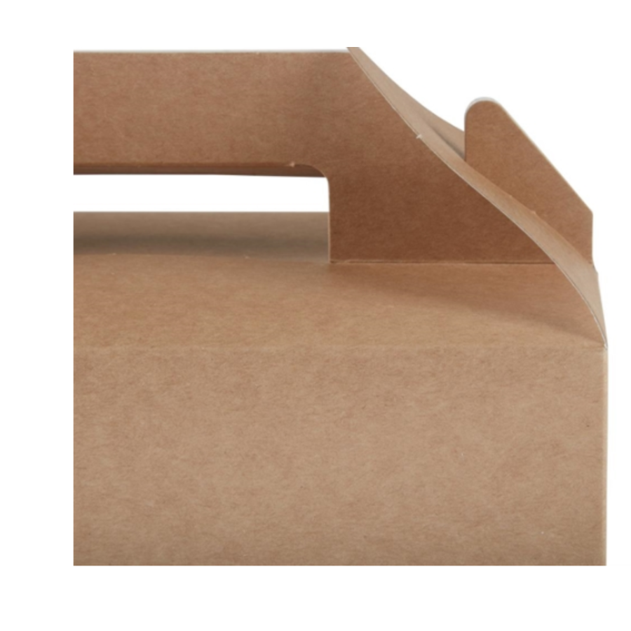 Contenants alimentaires portables biodégradables | 125 pièces | papier kraft