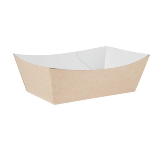  HorecaTraders Biodegradable food bowls | 12.4 cm | kraft paper | 500 pieces 