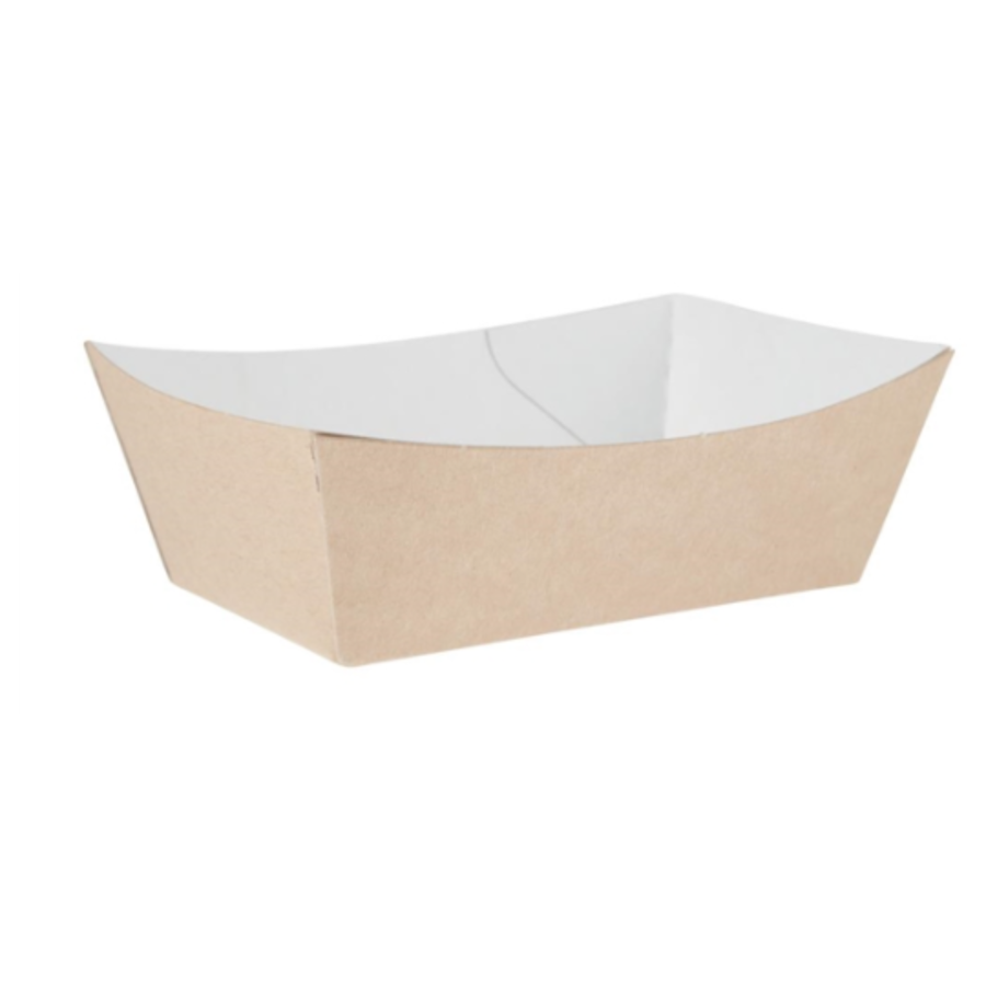 Bols alimentaires biodégradables | 12,4 cm | papier kraft | 500 pièces