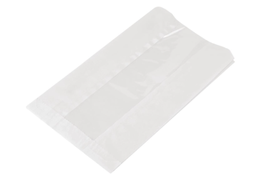  HorecaTraders Paper Bags | viewing window | 500 pieces | 15.2 x 21.6 x 25.4 cm 