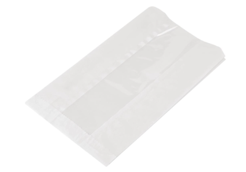  HorecaTraders Sacs en papier | fenêtre d'observation | 500 pièces | 15,2 x 21,6 x 25,4 cm 
