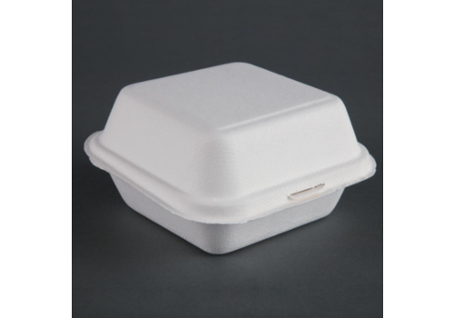  HorecaTraders Coupes à hamburger | Biodégradable | 500 pièces | 15 x 15,3 x 8,4 cm 