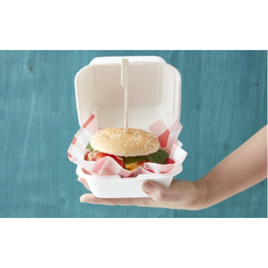 Coupes à hamburger | Biodégradable | 500 pièces | 15 x 15,3 x 8,4 cm