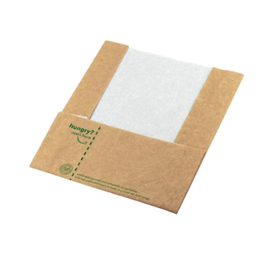 Sacs à panini | Biodégradable | 500 pièces | 22,8 x 22,8 cm
