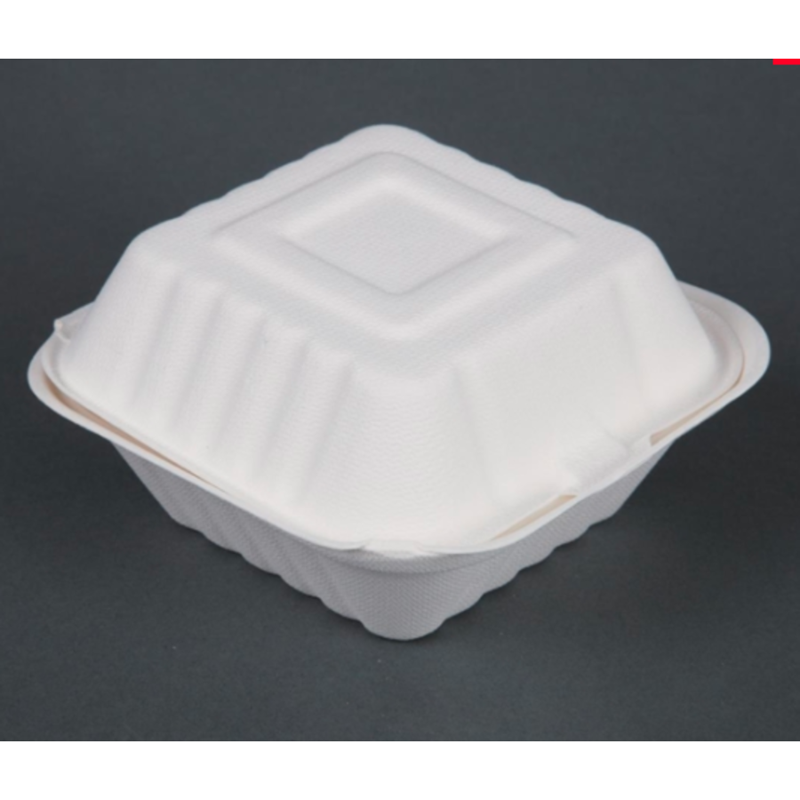 Hamburger trays | 15x15cm | White | 500 pcs.