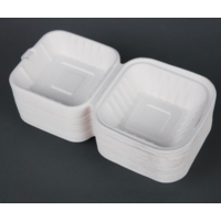 Hamburger trays | 15x15cm | White | 500 pcs.