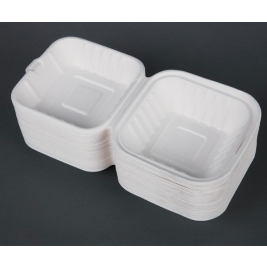Coupes à hamburger | 15 x 15 cm | Blanc | 500 pièces