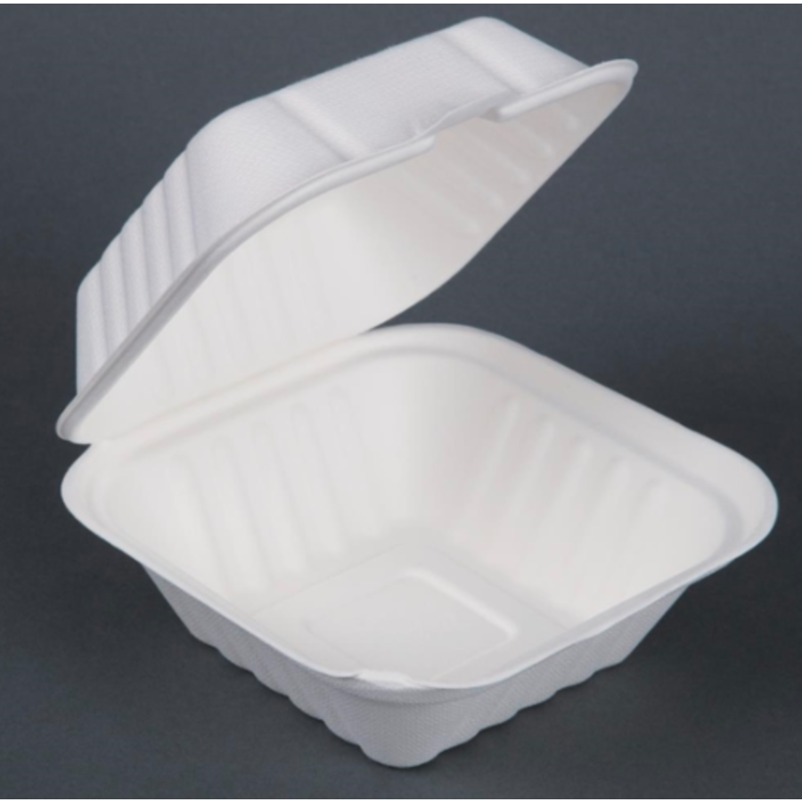 Coupes à hamburger | 15 x 15 cm | Blanc | 500 pièces