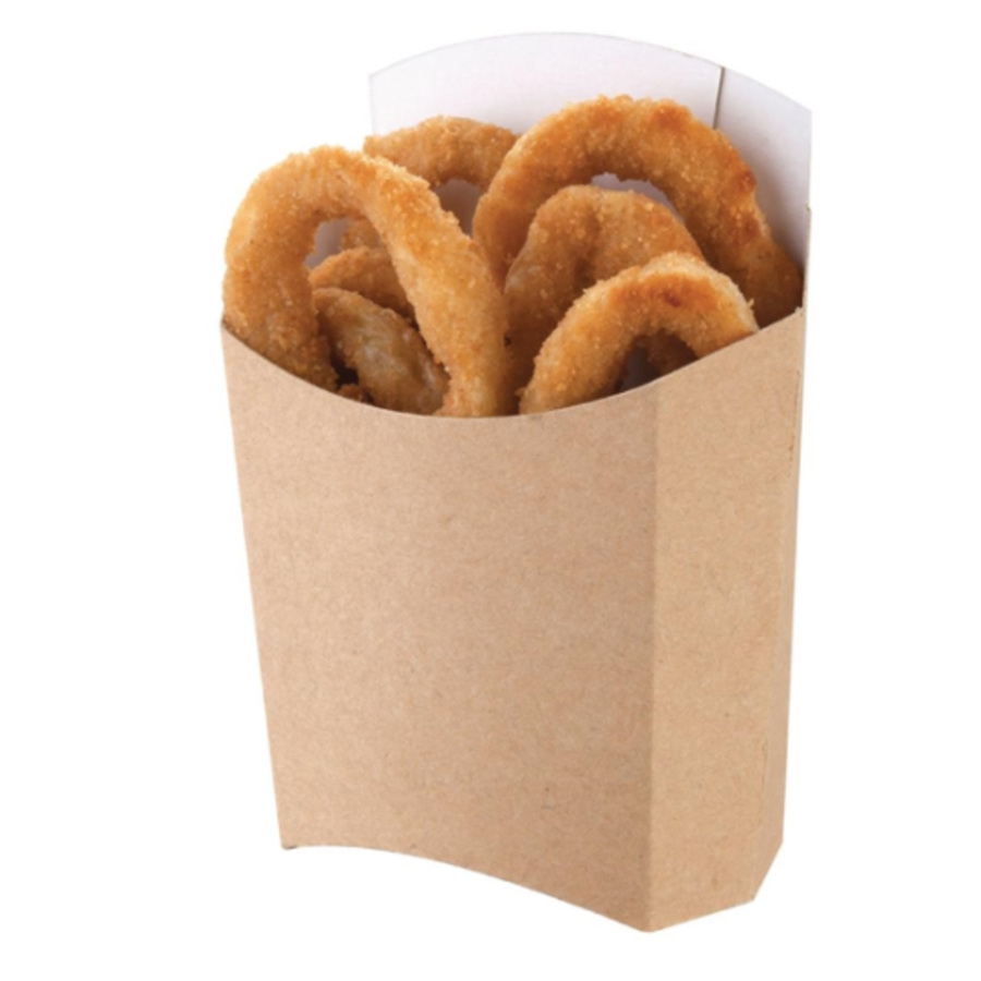 Contenants de frites biodégradables | 1000 pièces | 12,5 (h) x 4,9 (l) x 8,1 (p) cm