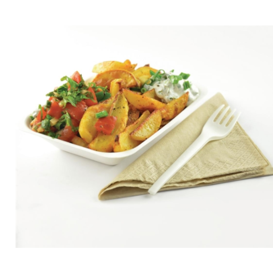 Contenants de frites biodégradables | 500 pièces | 17,5 cm