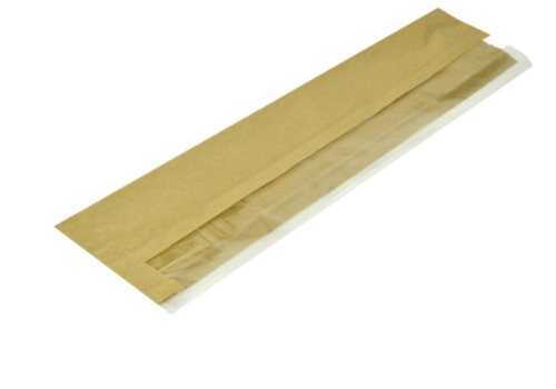  HorecaTraders Afbreekbare baguettezakken | kraftpapier | 1000 stuks | 35,5(h) x 17(b) x 10,2(d)cm 