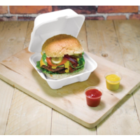 Hamburgerbakjes | Afbreekbaar | 500 st. | 14,8 x 15,2 x 7,9 cm