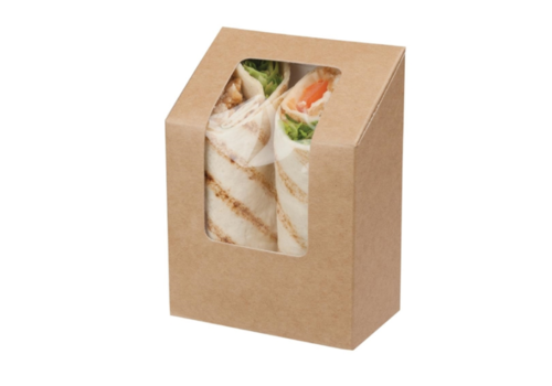  HorecaTraders Wrap boxes | Degradable | 500 pcs. | 9 x 12.1 cm 