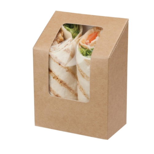  HorecaTraders Wrap boxes | Biodegradable | 500 pcs. | 9 x 12.1 cm 