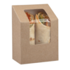 HorecaTraders Wrap boxes | Biodegradable | 500 pcs. | 9 x 5 x 9 cm